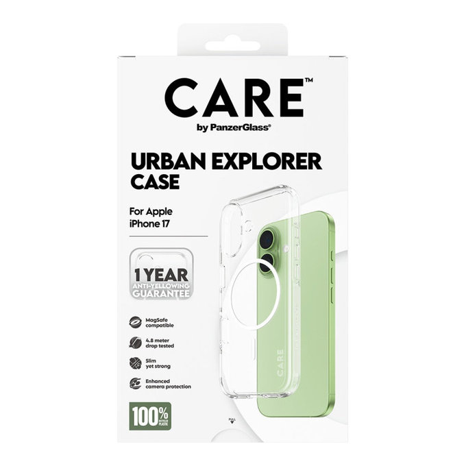 Coque Urban Explorer avec MagSafe pour iPhone 17, Blanc, CARE