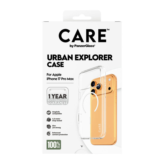 Étui Urban Explorer avec MagSafe pour iPhone 17 Pro Max, blanc, PanzerGlass