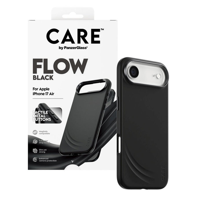 Coque FLOW avec MagSafe pour iPhone Air, Noir, CARE