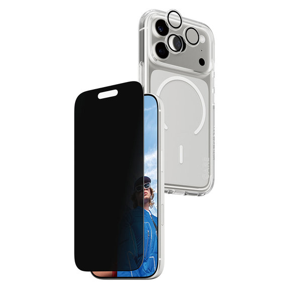 Bundle 3-en-1 Privacy pour iPhone 17 Pro, PanzerGlass