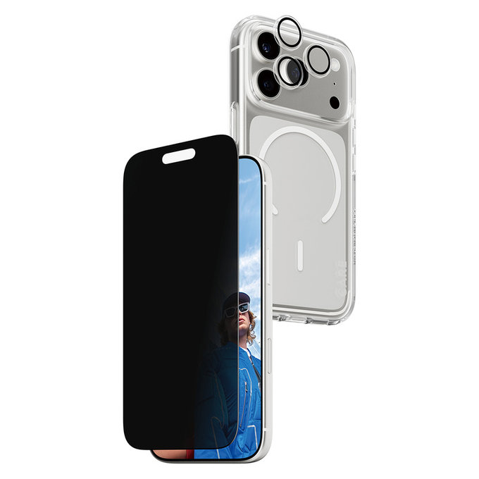 Bundle 3-en-1 Privacy pour iPhone 17 Pro, PanzerGlass