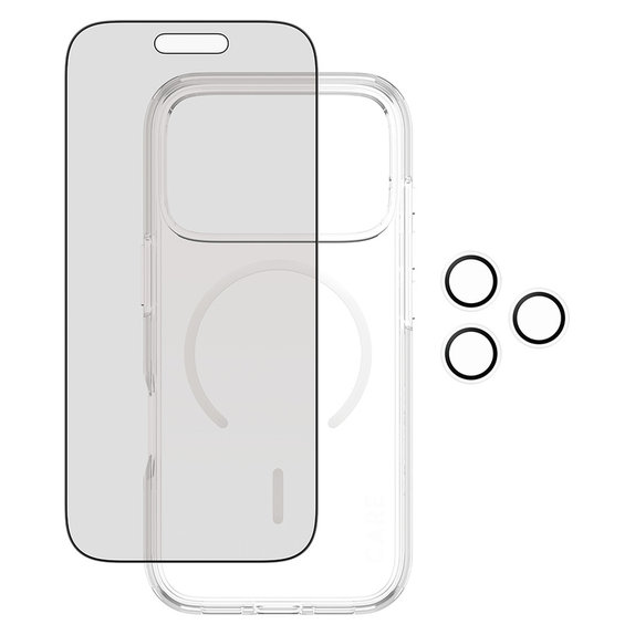 Bundle 3-en-1 Privacy pour iPhone 17 Pro, PanzerGlass