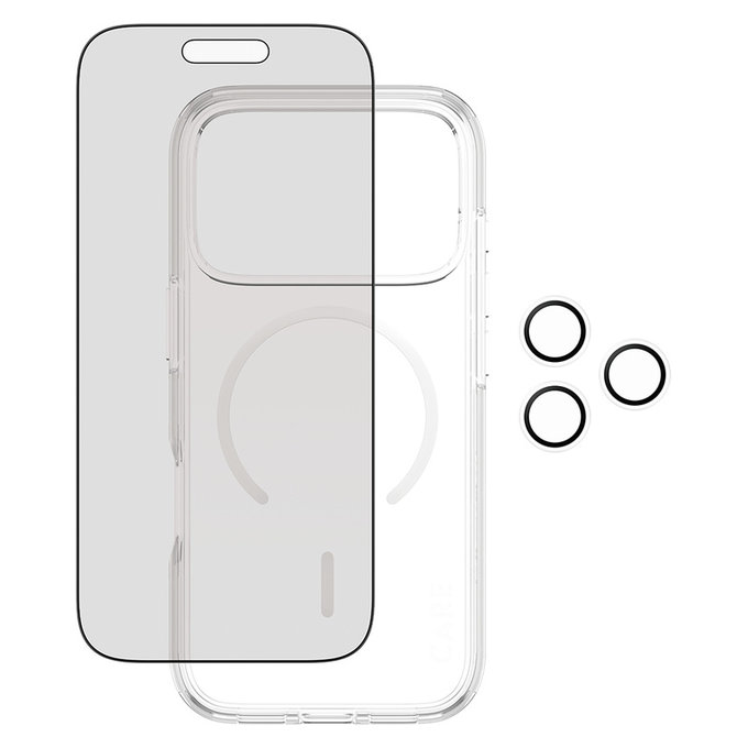 Bundle 3-en-1 Privacy pour iPhone 17 Pro, PanzerGlass