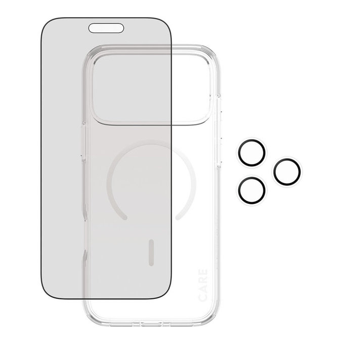 Bundle 3-en-1 Privacy pour iPhone 17 Pro Max, PanzerGlass
