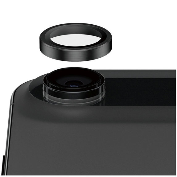 Protection d’objectif photo Hoops Ceramic II pour iPhone 17 Air, Noir, PanzerGlass