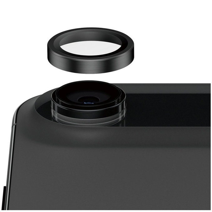 Protection d’objectif photo Hoops Ceramic II pour iPhone 17 Air, Noir, PanzerGlass
