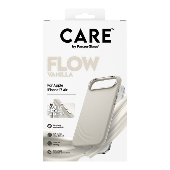 Coque FLOW avec MagSafe pour iPhone Air, Vanilla, CARE