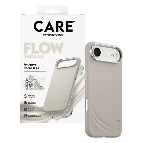 Coque FLOW avec MagSafe pour iPhone Air, Vanilla, CARE