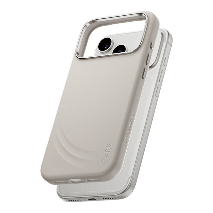 Coque FLOW avec MagSafe pour iPhone 17 Pro Max, Vanilla, CARE