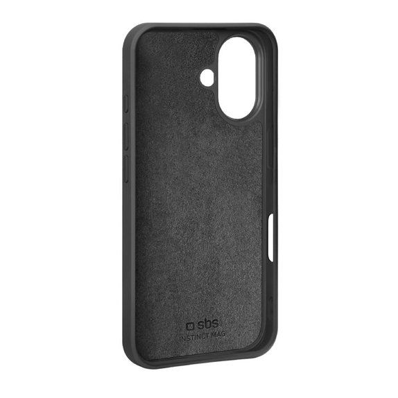 SBS - Housse Instinct Mag compatible avec MagSafe pour iPhone 17, noir