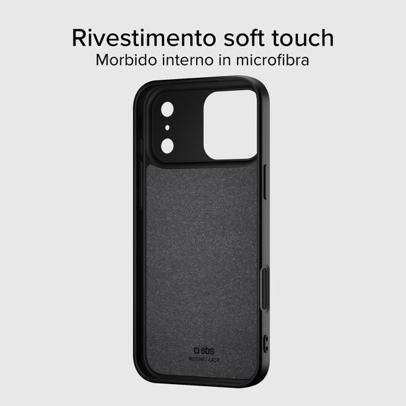 SBS - Housse Instinct Mag compatible avec MagSafe pour iPhone 17 Pro, noir