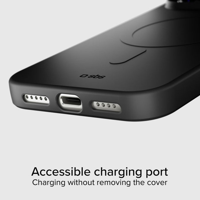 SBS - Housse Instinct Mag compatible avec MagSafe pour iPhone 17 Pro, noir