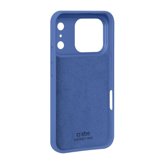 SBS - Housse Instinct Mag compatible avec MagSafe pour iPhone 17 Pro, bleu