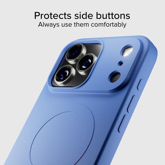 SBS - Housse Instinct Mag compatible avec MagSafe pour iPhone 17 Pro, bleu