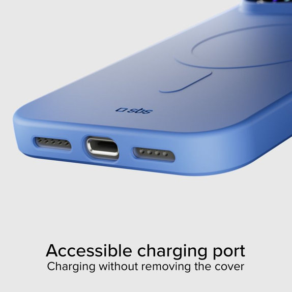 SBS - Housse Instinct Mag compatible avec MagSafe pour iPhone 17 Pro, bleu