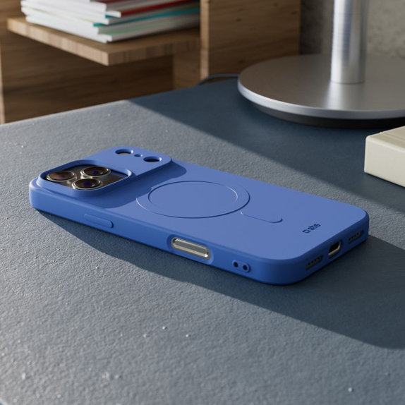 SBS - Housse Instinct Mag compatible avec MagSafe pour iPhone 17 Pro, bleu