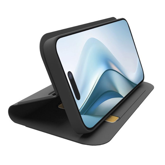 SBS - Housse Book Wallet Smooth pour iPhone 17 Air, noir