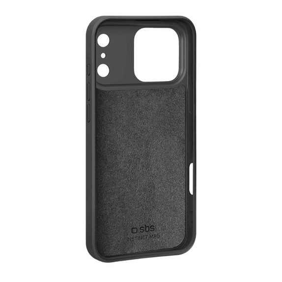 SBS - Housse Instinct Mag compatible avec MagSafe pour iPhone 17 Pro Max, noir