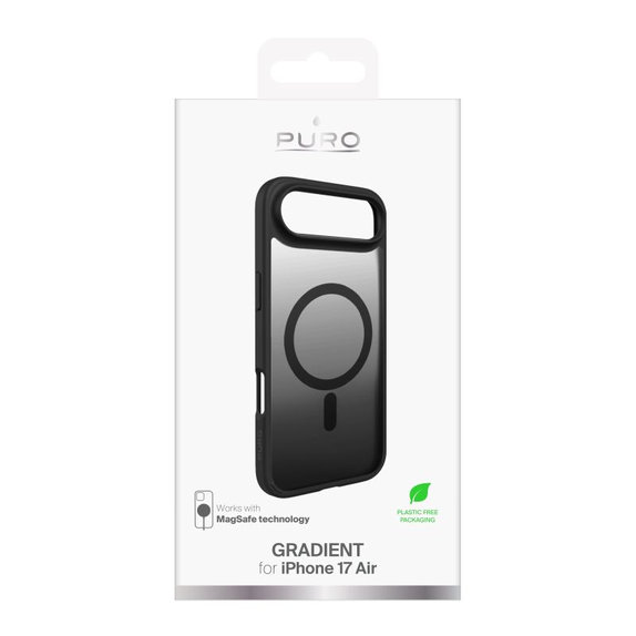 PURO - Housse Gradient avec MagSafe pour iPhone 17 Air, noir