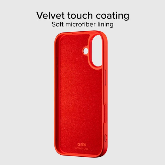 SBS - Housse Instinct Mag compatible avec MagSafe pour iPhone 17, rouge