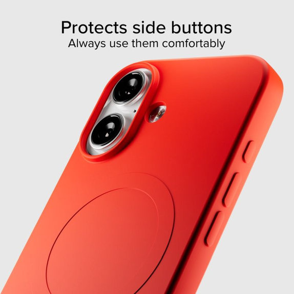 SBS - Housse Instinct Mag compatible avec MagSafe pour iPhone 17, rouge