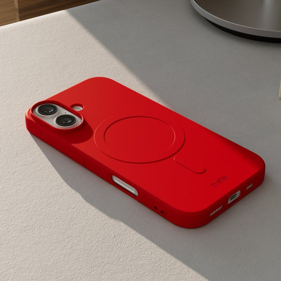 SBS - Housse Instinct Mag compatible avec MagSafe pour iPhone 17, rouge