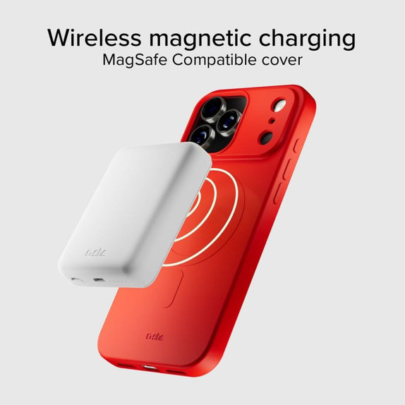 SBS - Housse Instinct Mag compatible avec MagSafe pour iPhone 17 Pro, rouge