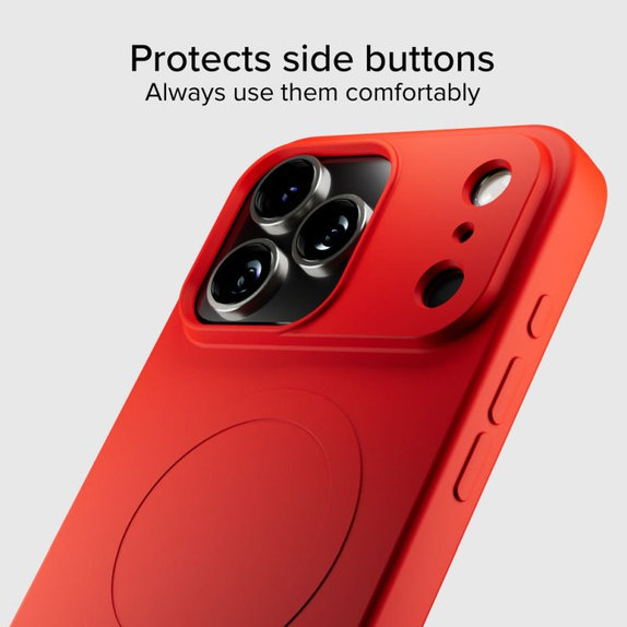 SBS - Housse Instinct Mag compatible avec MagSafe pour iPhone 17 Pro, rouge