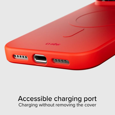 SBS - Housse Instinct Mag compatible avec MagSafe pour iPhone 17 Pro, rouge