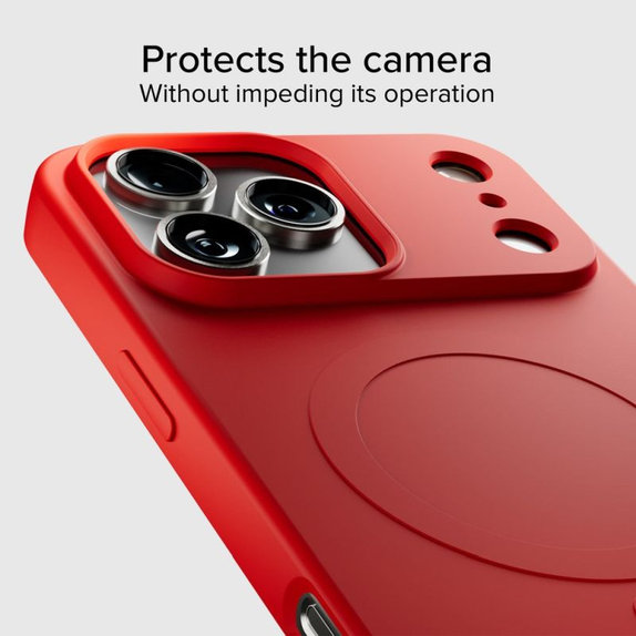 SBS - Housse Instinct Mag compatible avec MagSafe pour iPhone 17 Pro, rouge