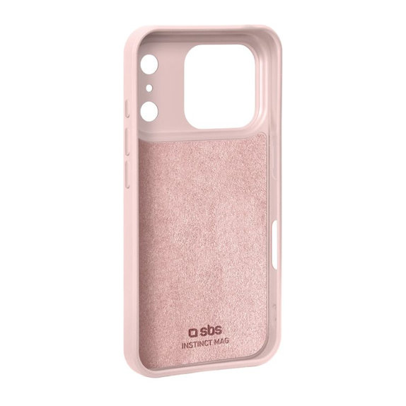 SBS - Housse Instinct Mag compatible avec MagSafe pour iPhone 17 Pro Max, rose