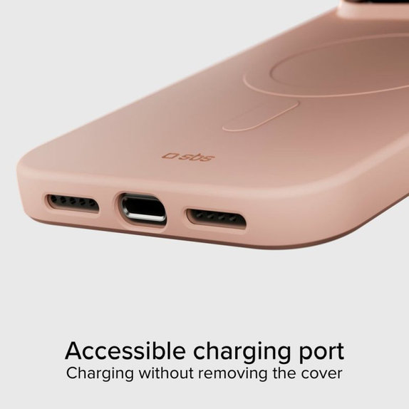 SBS - Housse Instinct Mag compatible avec MagSafe pour iPhone 17 Pro Max, rose