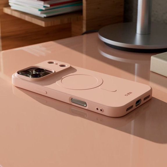 SBS - Housse Instinct Mag compatible avec MagSafe pour iPhone 17 Pro Max, rose