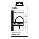 SBS - Housse Mag Frame compatible avec MagSafe pour iPhone 17 Air, noir