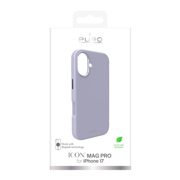 PURO - Housse ICON MAG PRO avec MagSafe pour iPhone 17, rose