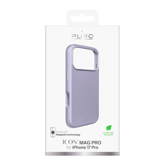 PURO - Housse ICON MAG PRO avec MagSafe pour iPhone 17 Pro, rose