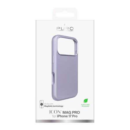 PURO - Housse ICON MAG PRO avec MagSafe pour iPhone 17 Pro, rose