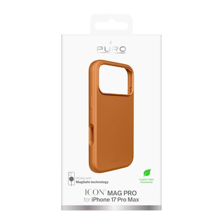 PURO - Housse ICON MAG PRO avec MagSafe pour iPhone 17 Pro Max, orange