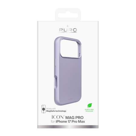 PURO - Housse ICON MAG PRO avec MagSafe pour iPhone 17 Pro Max, rose