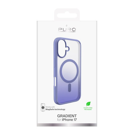 PURO - Housse Gradient avec MagSafe pour iPhone 17, rose