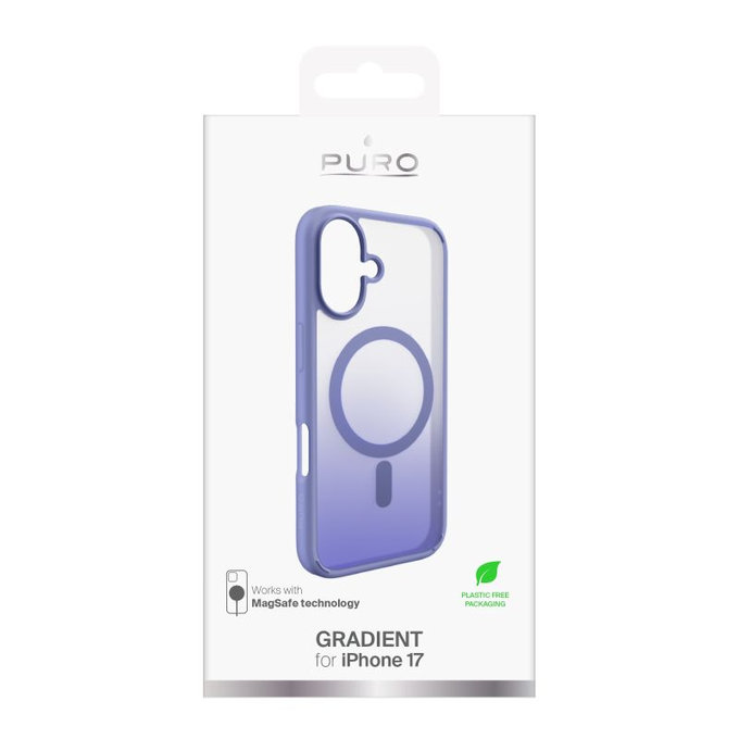 PURO - Housse Gradient avec MagSafe pour iPhone 17, rose