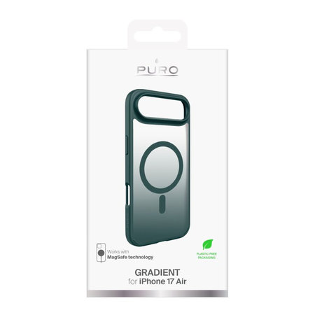 PURO - Housse Gradient avec MagSafe pour iPhone 17 Air, Petroleum Green
