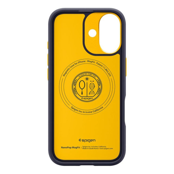 Spigen - Housse Nano Pop avec MagSafe pour iPhone 17, Blueberry Navy