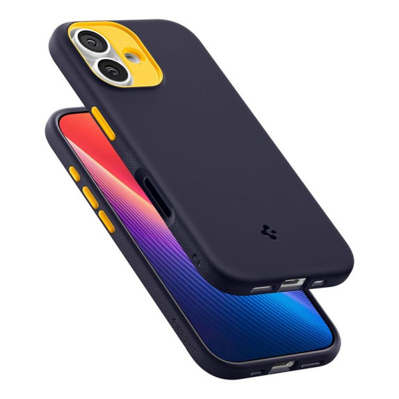Spigen - Housse Nano Pop avec MagSafe pour iPhone 17, Blueberry Navy