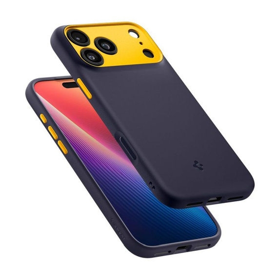 Spigen - Housse Nano Pop avec MagSafe pour iPhone 17 Pro, Blueberry Navy