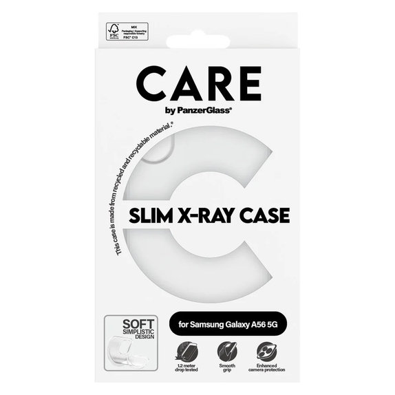 Étui X-Ray pour Samsung Galaxy A56 5G, Transparent, PanzerGlass