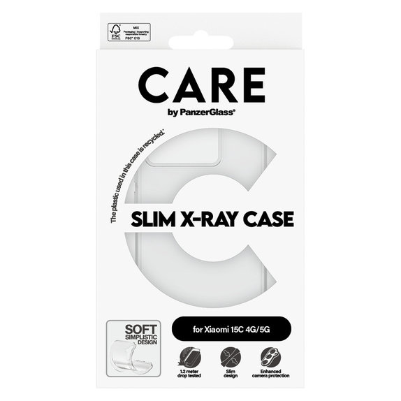 Étui X-Ray pour Xiaomi 15C 5G, Transparent, PanzerGlass
