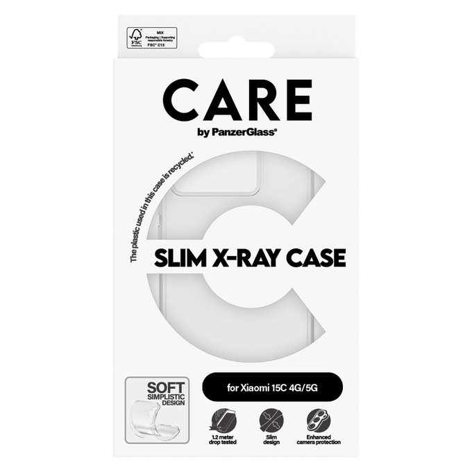 Étui X-Ray pour Xiaomi 15C 5G, Transparent, PanzerGlass