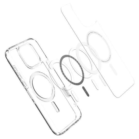 Spigen - Coque Ultra Hybrid "T" avec MagSafe pour iPhone 16 Pro, blanc