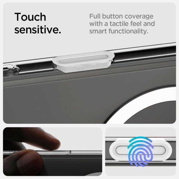 Spigen - Coque Ultra Hybrid "T" avec MagSafe pour iPhone 16 Pro, blanc